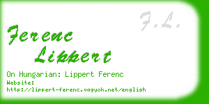 ferenc lippert business card